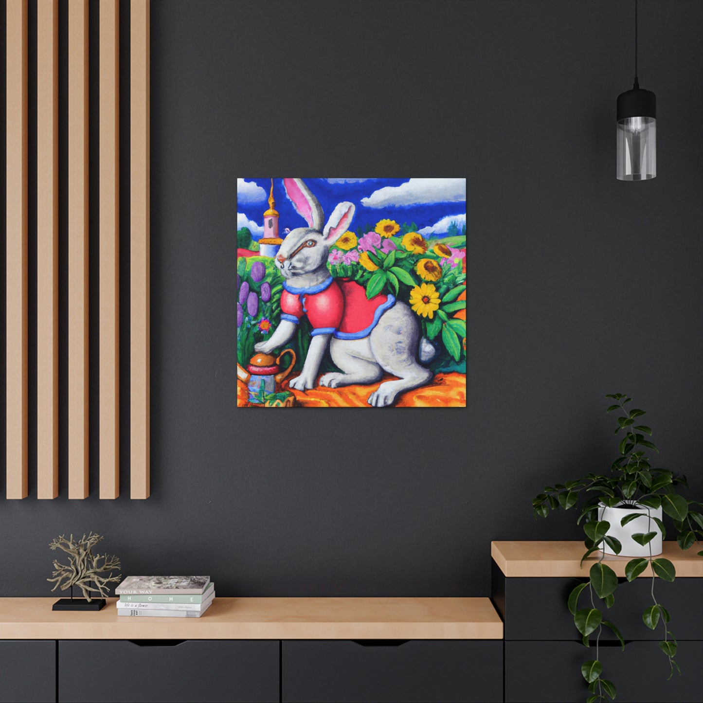 Rabbit in Baroque Style - Canvas