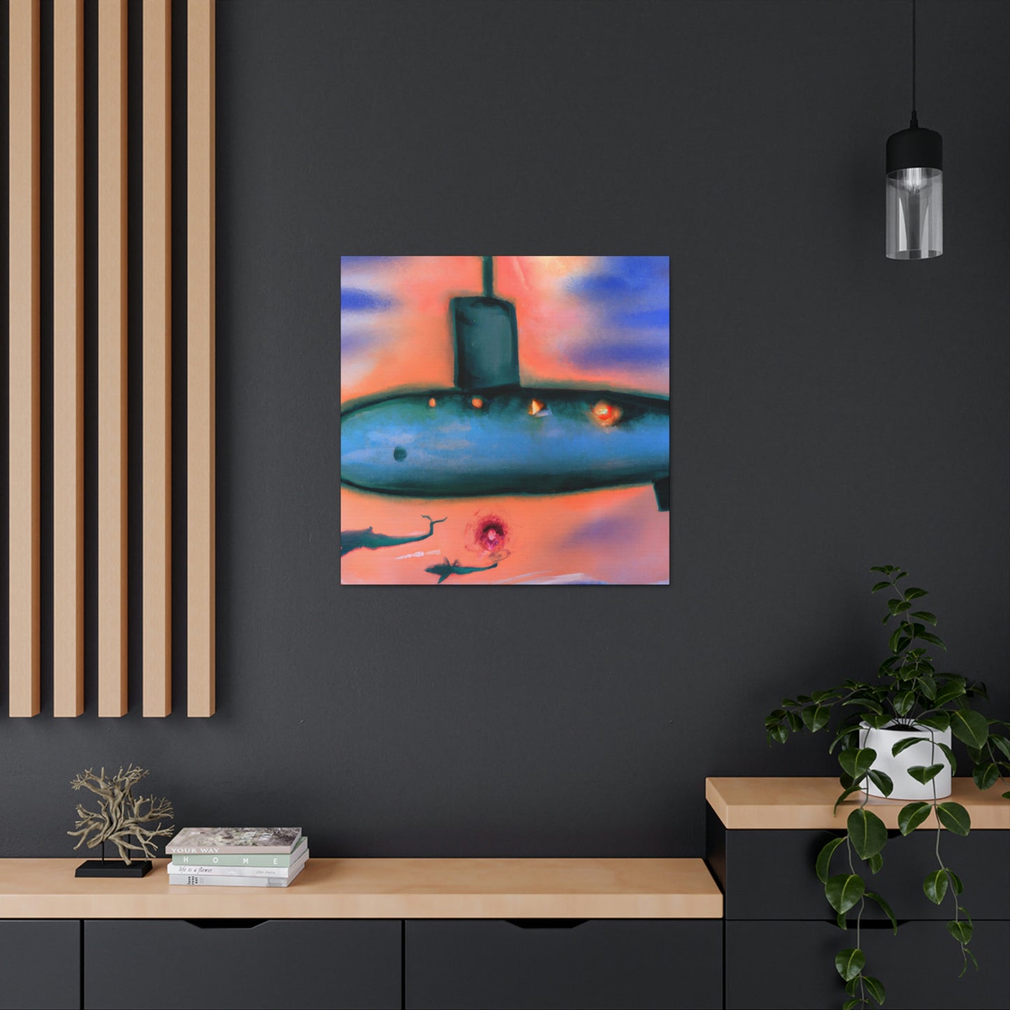 "Submarine in Expressionism" - Canvas