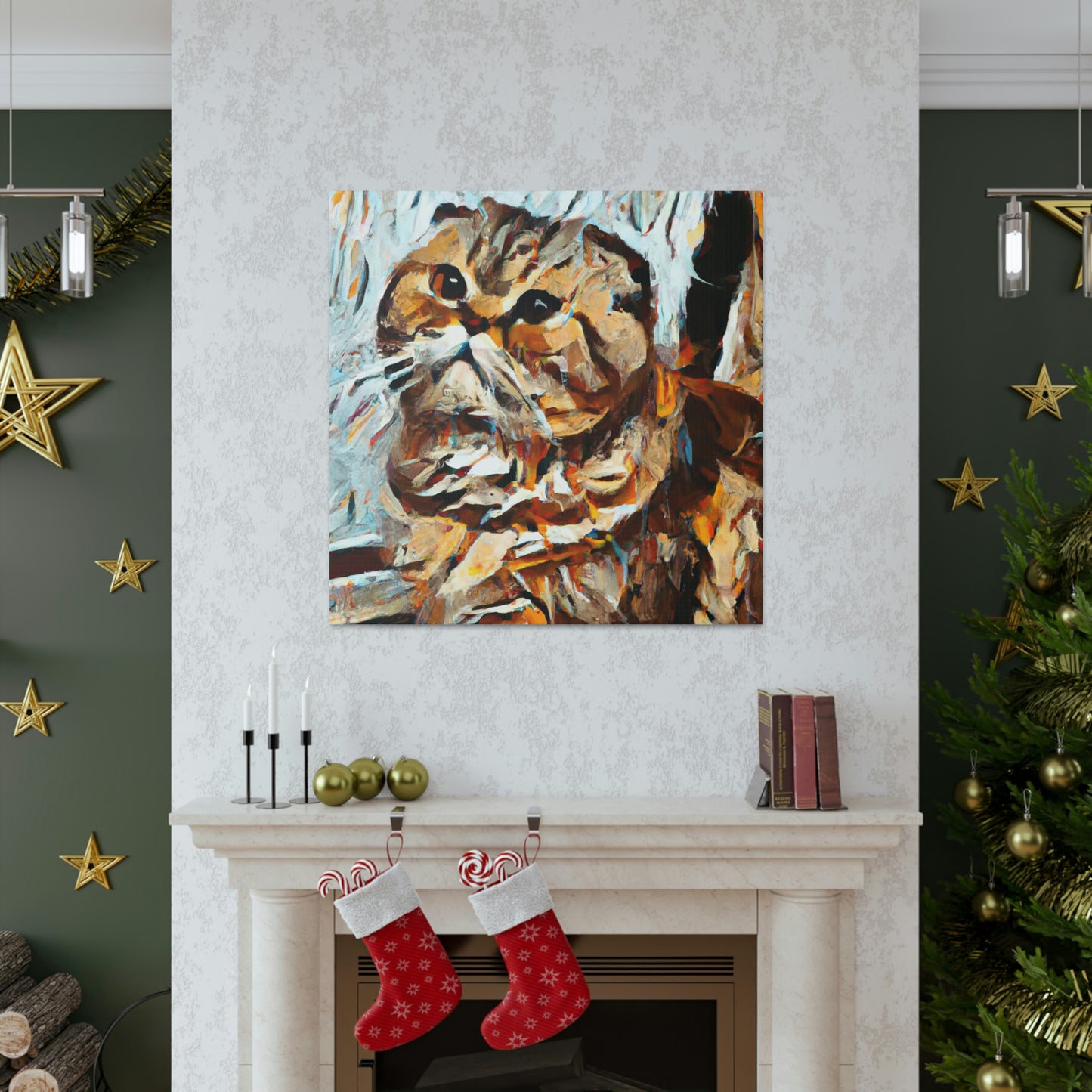 Scottish Fold Abstraction - Canvas