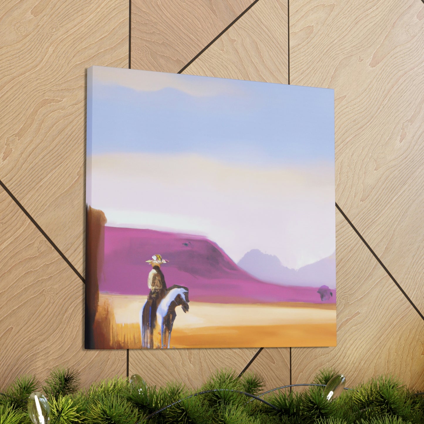 "Western Dusk Landscape" - Canvas