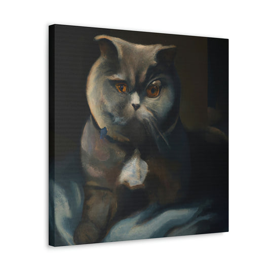 "Feline Impressionism Bliss" - Canvas