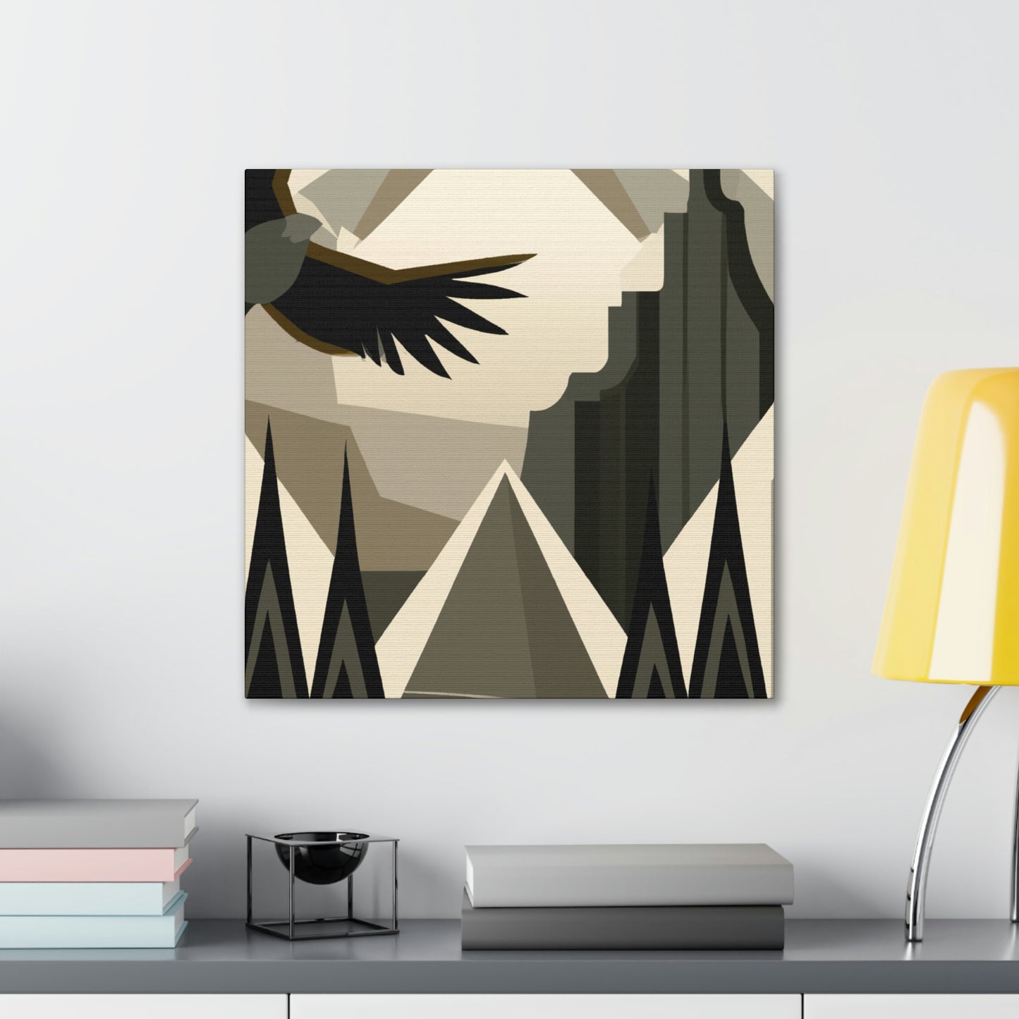 "Condor's Midnight Embrace" - Canvas