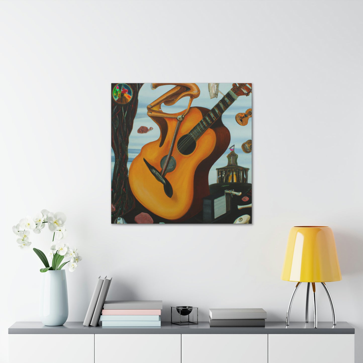 "Guitar in a Dreamscape" - Canvas