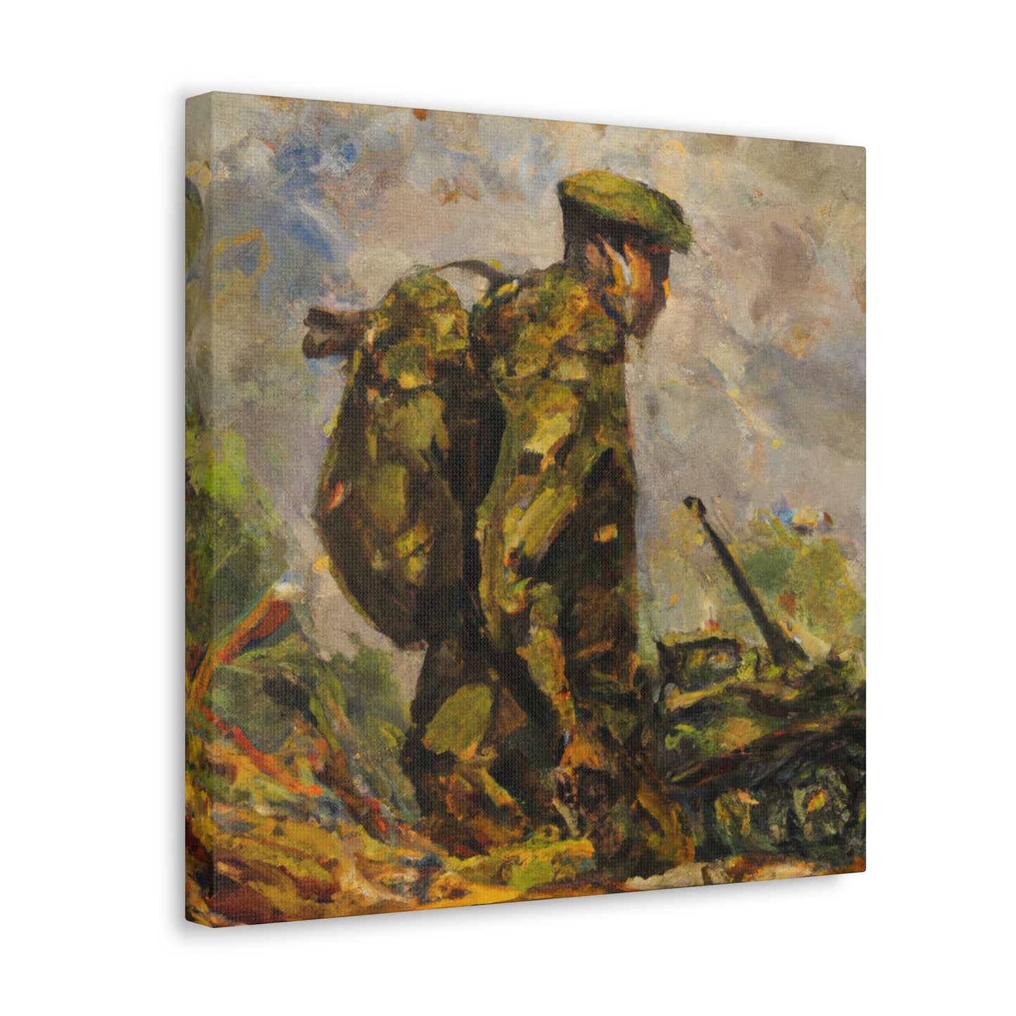 "The Gallant Artilleryman" - Canvas