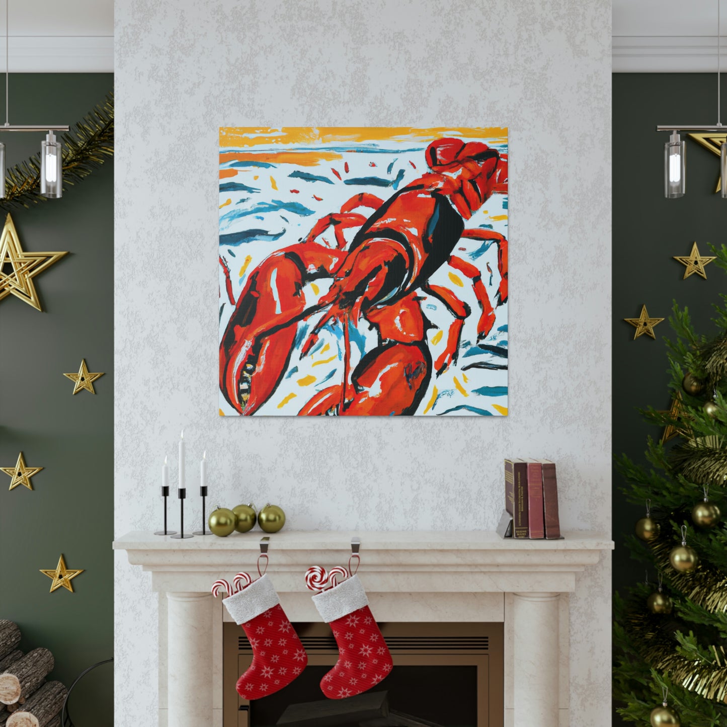 Lobster in Expressionism - Canvas