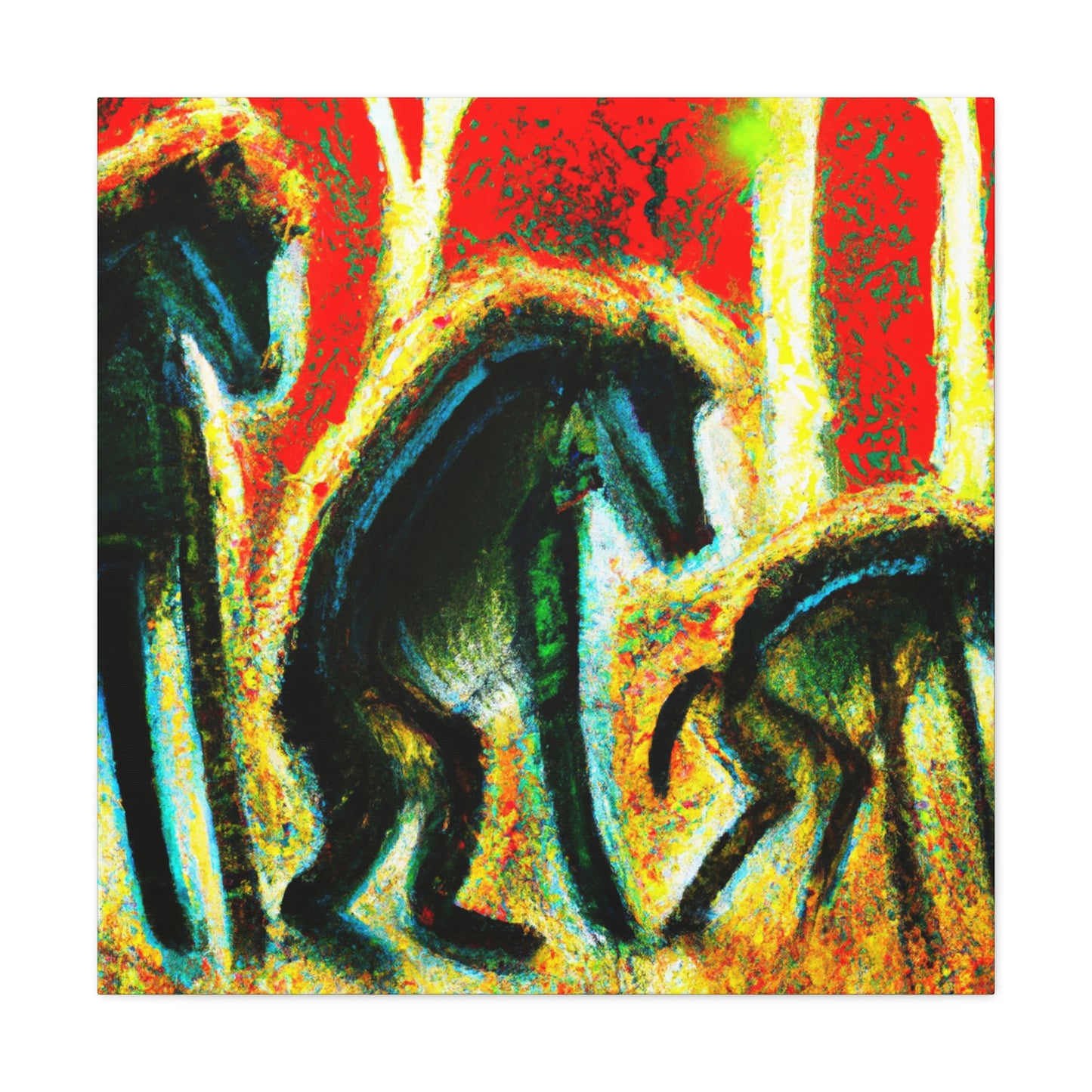 "Baboon In Expressionism" - Canvas