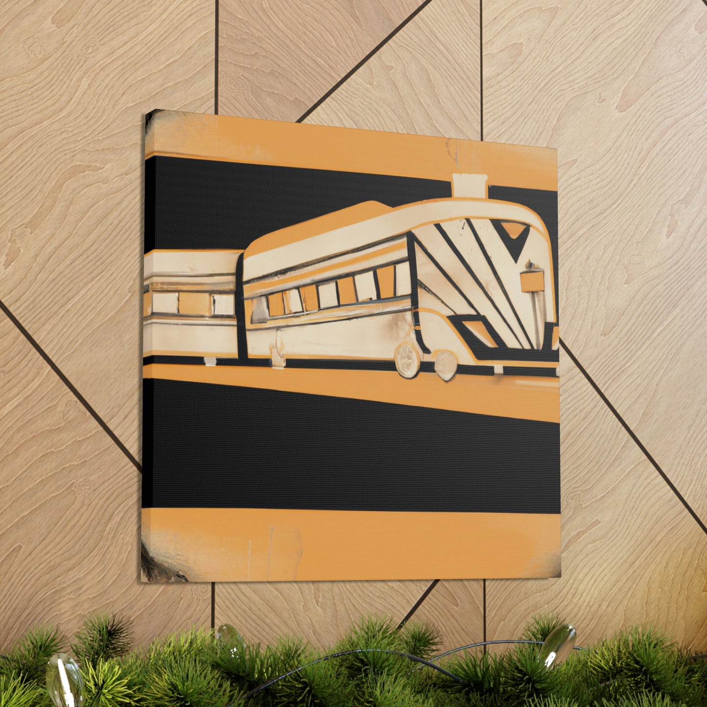 "Train of Deco Dreams" - Canvas