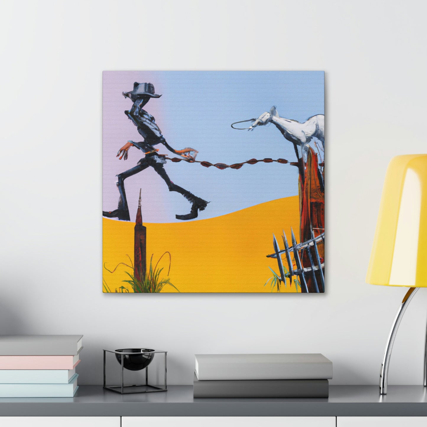 Barbed Dreams Fence - Canvas