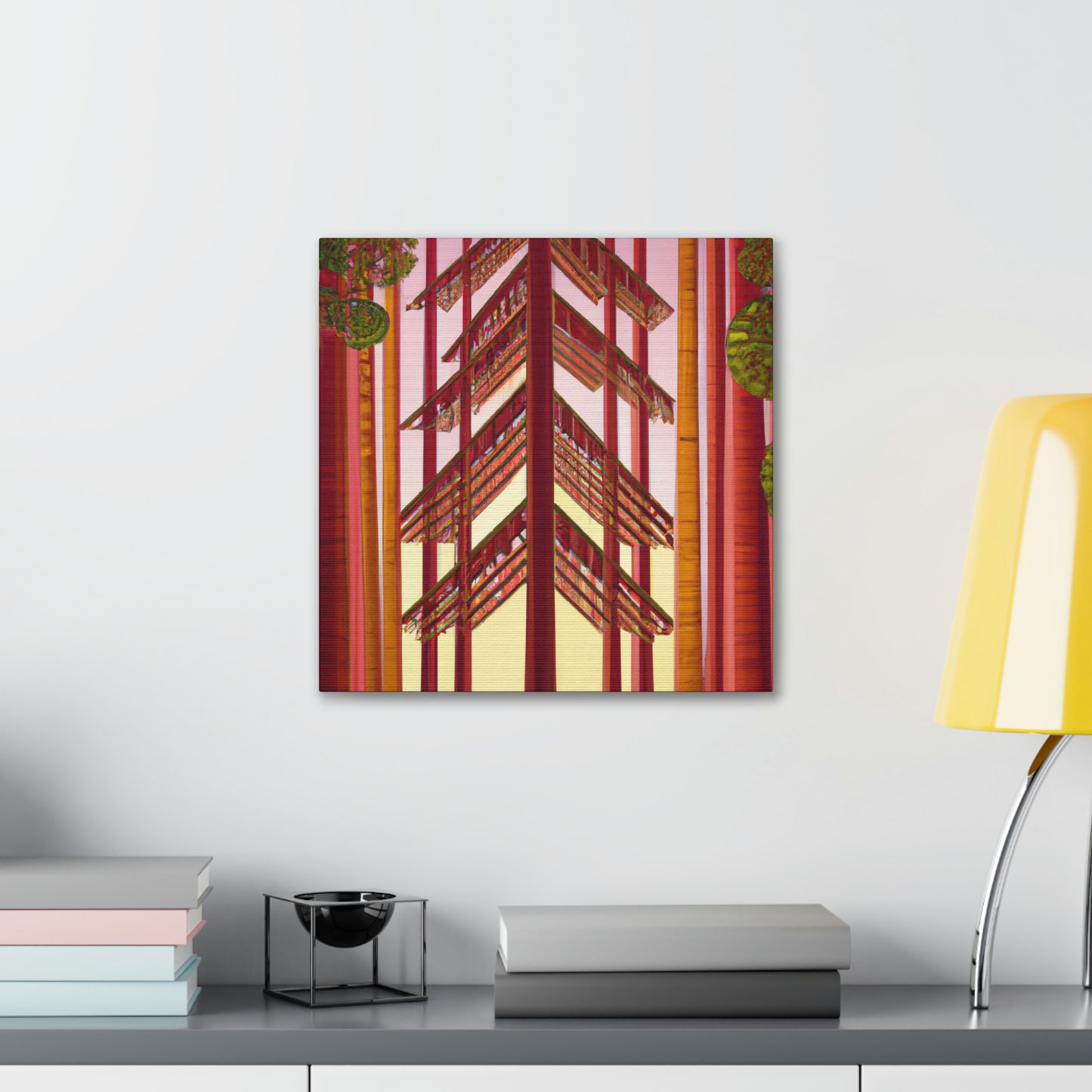 "Futuristic Redwood Monument" - Canvas