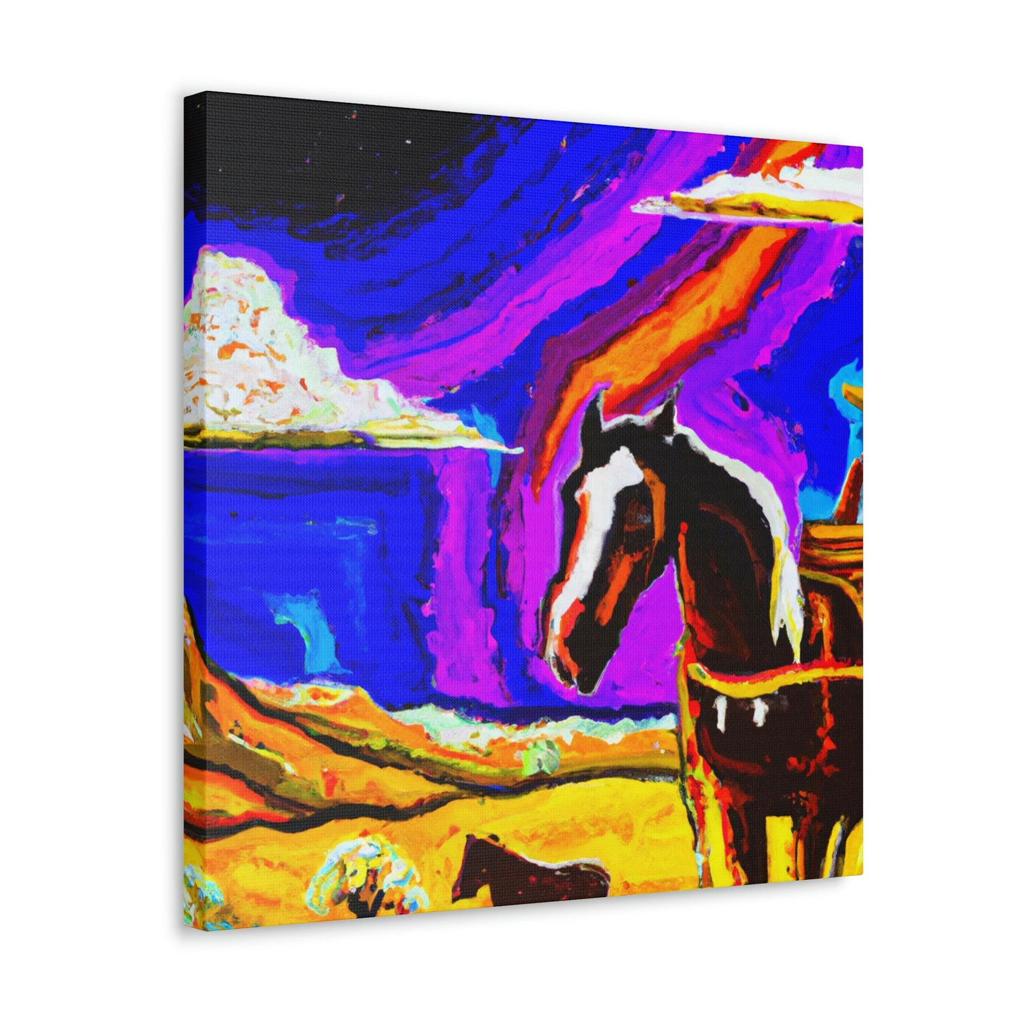 Stagecoach In Motion - Canvas