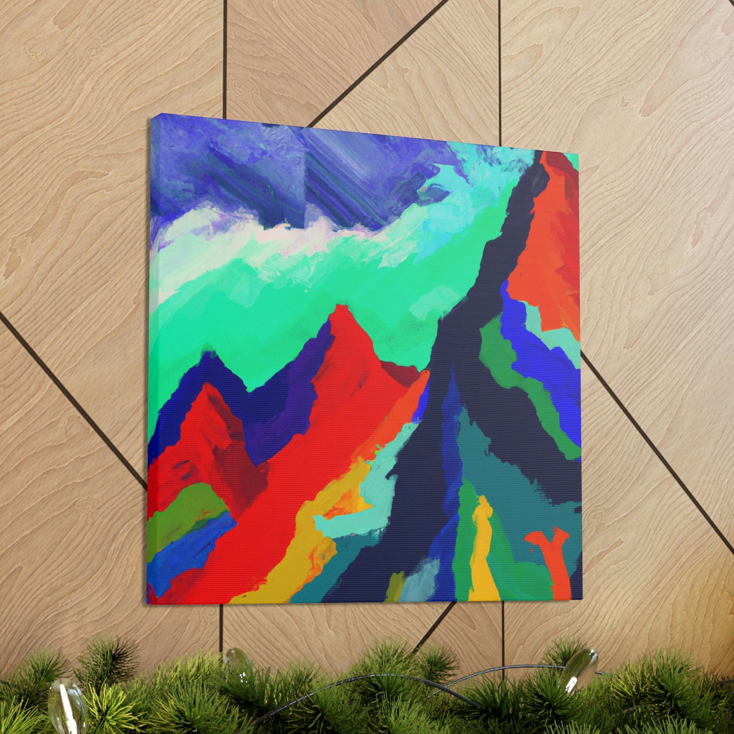 Mountain Majesty Abstract - Canvas