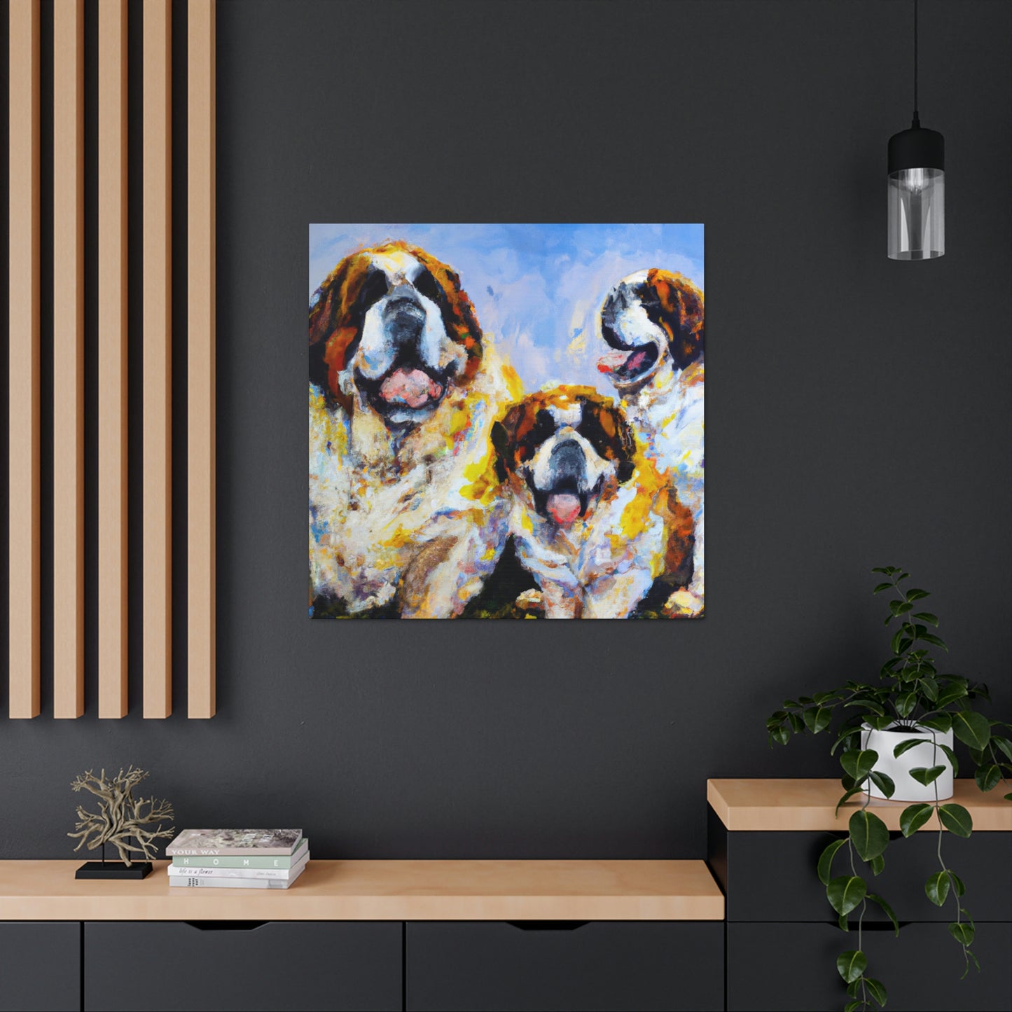 Saint Bernard's Majesty - Canvas