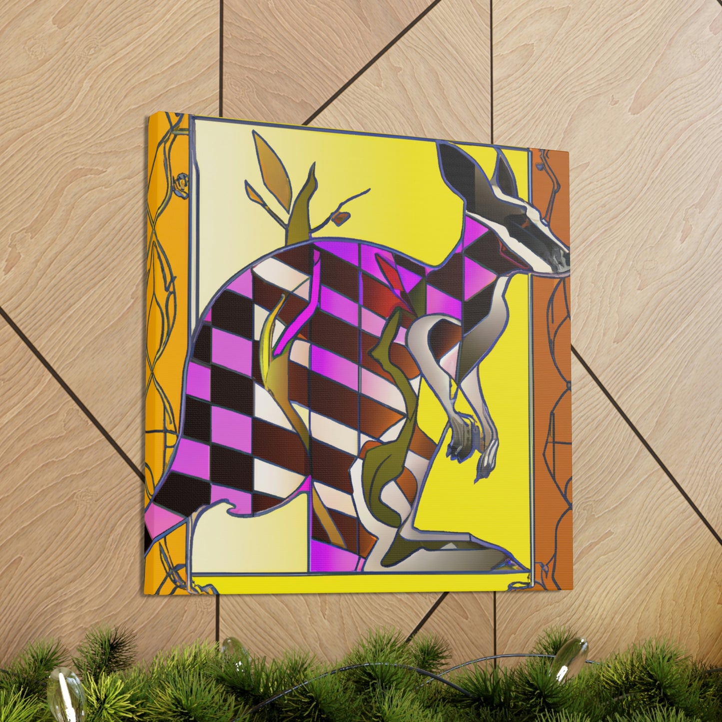 "Wallaby Dreams of Art" - Canvas