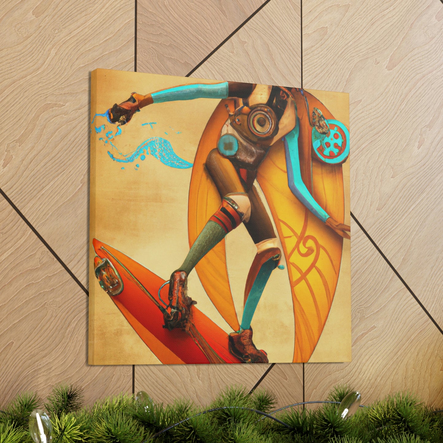 Steampunk Surfing Vista - Canvas