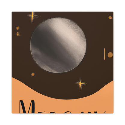 Mercury's Celestial Gaze - Canvas