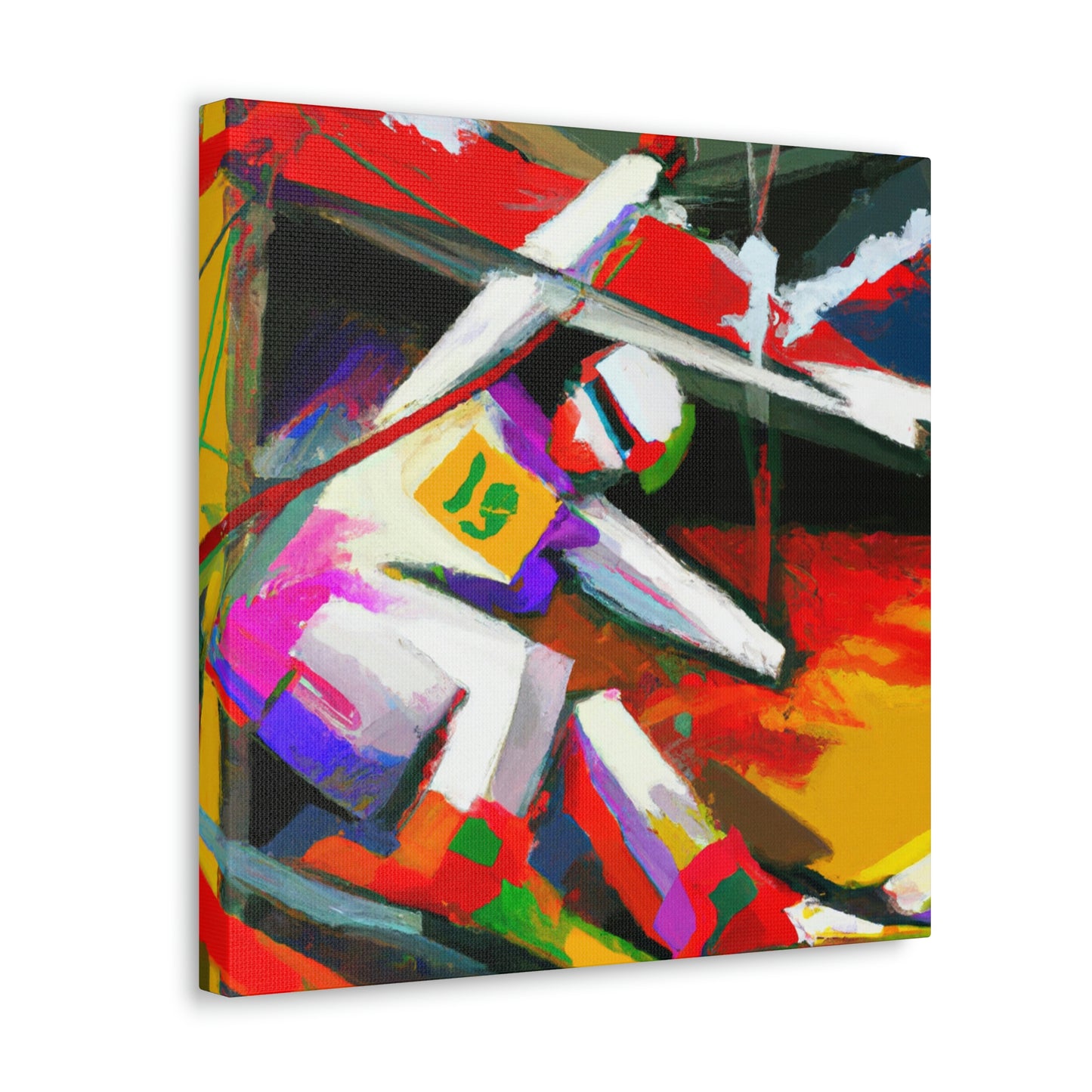 Skiing in Expressionism - Canvas