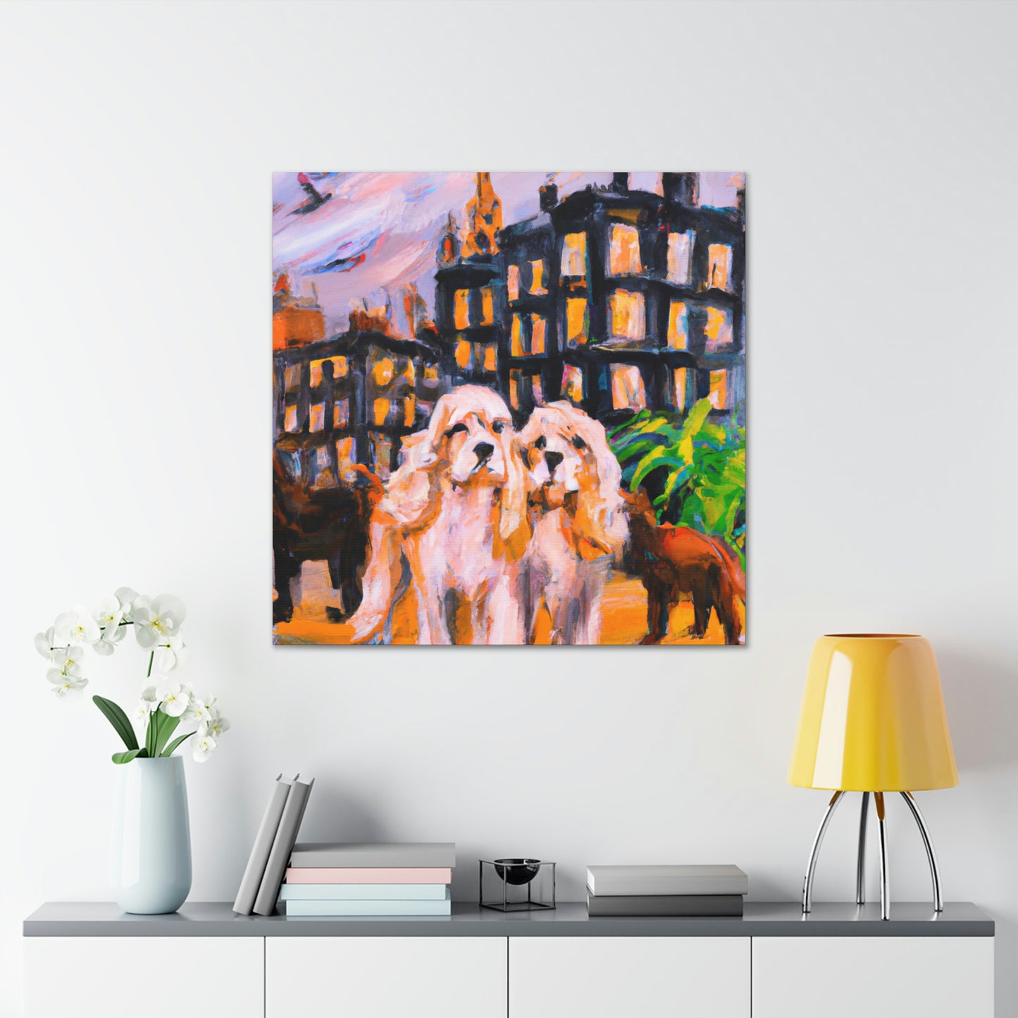 "Cocker Spaniel Unleashed" - Canvas