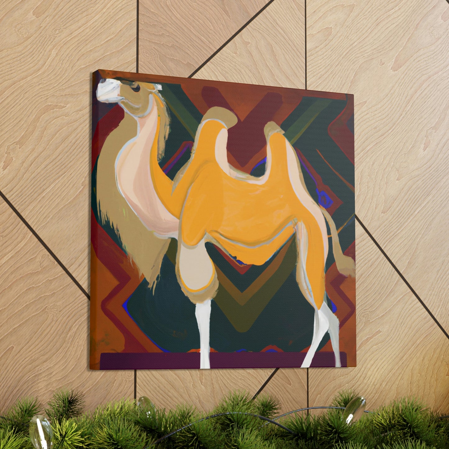 "Camel Oasis Reflection" - Canvas