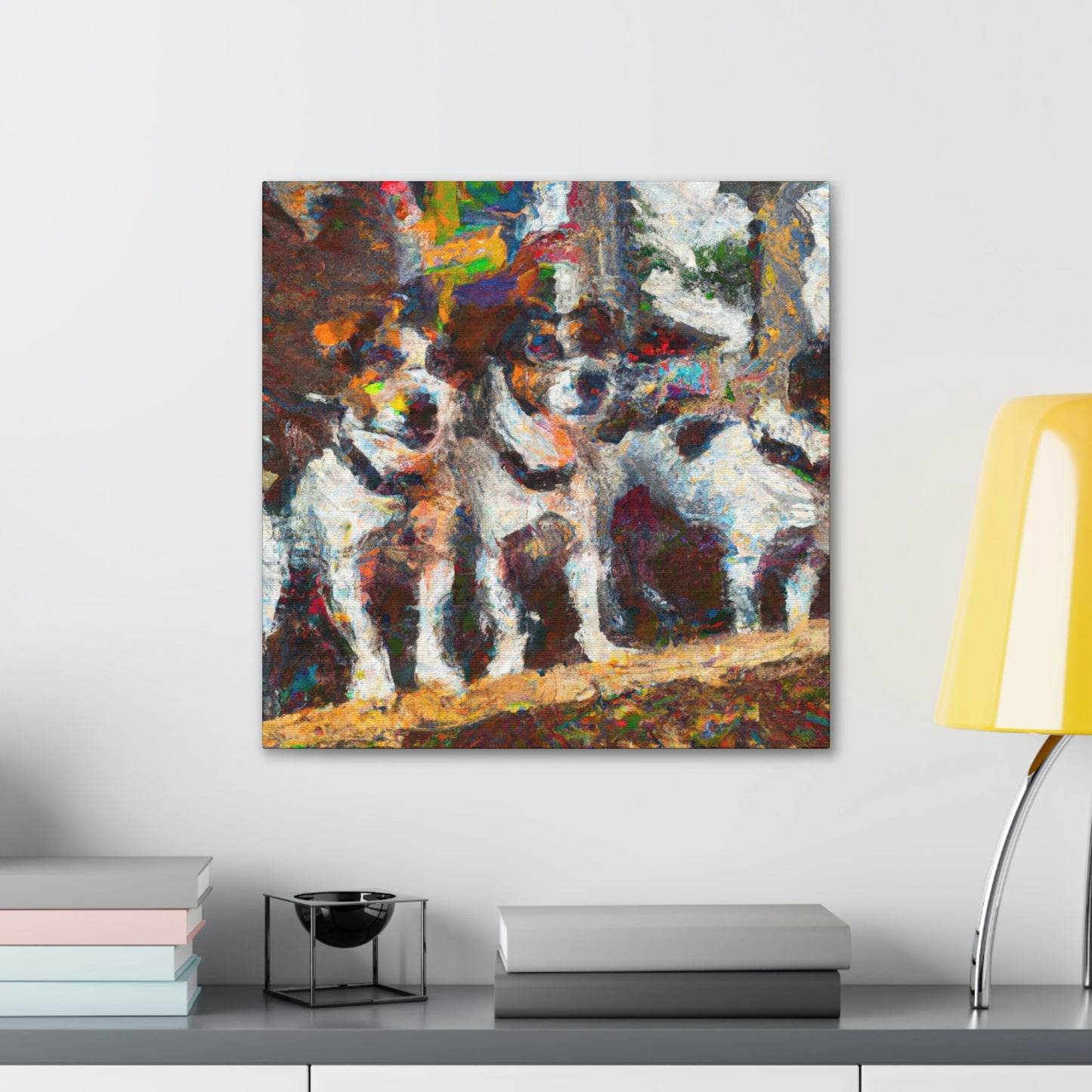 "Jack Russell's Freedom Play" - Canvas