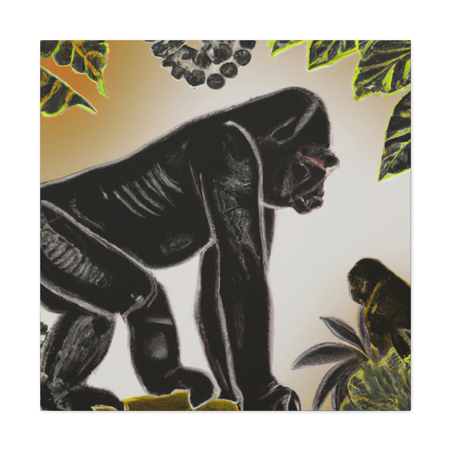 Gorilla in Baroque - Canvas