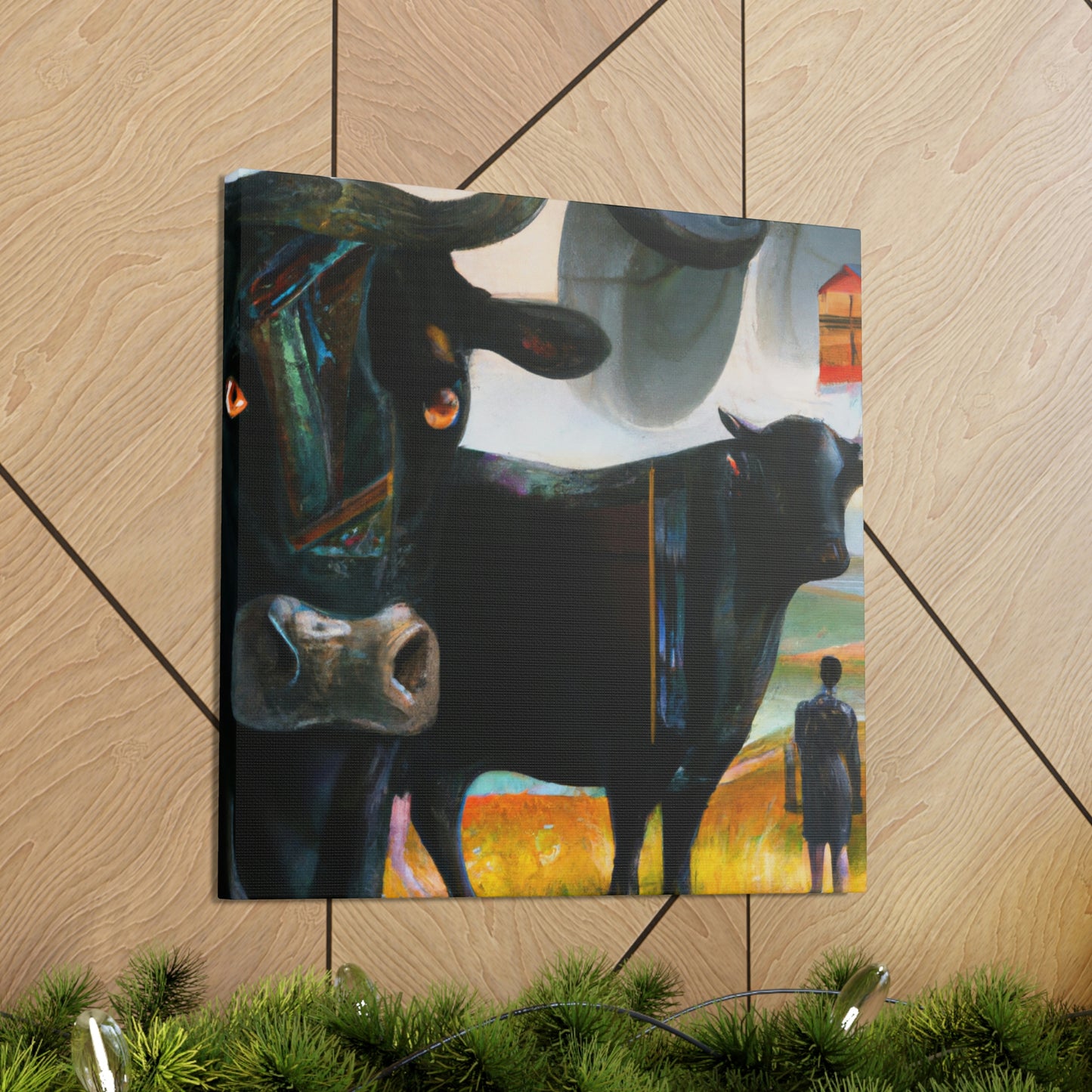 "Black Angus Dreamscape" - Canvas