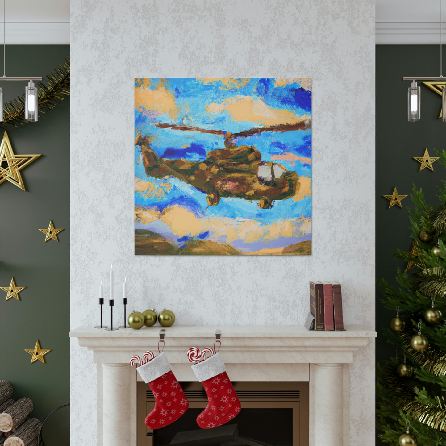 Helicopter Surreal Vision - Canvas