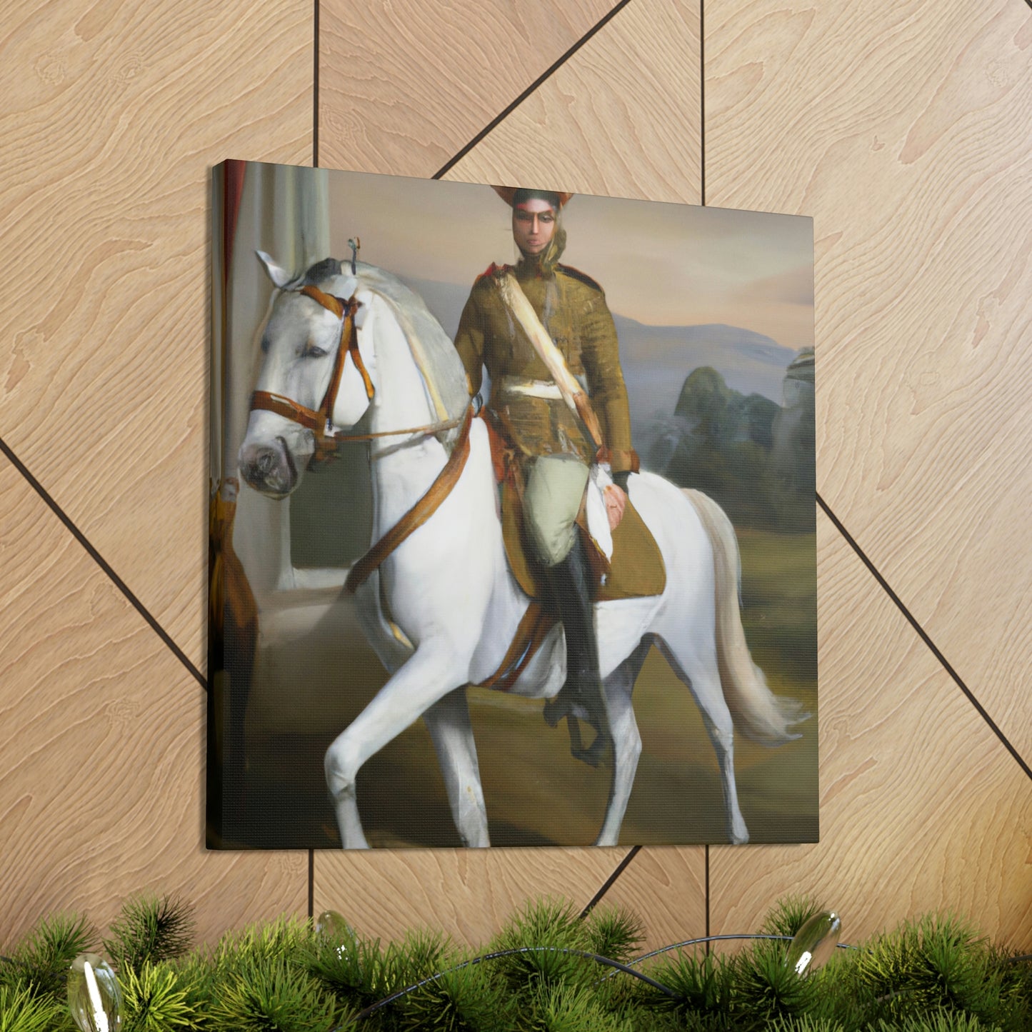 Galloping Cavalryman. - Canvas