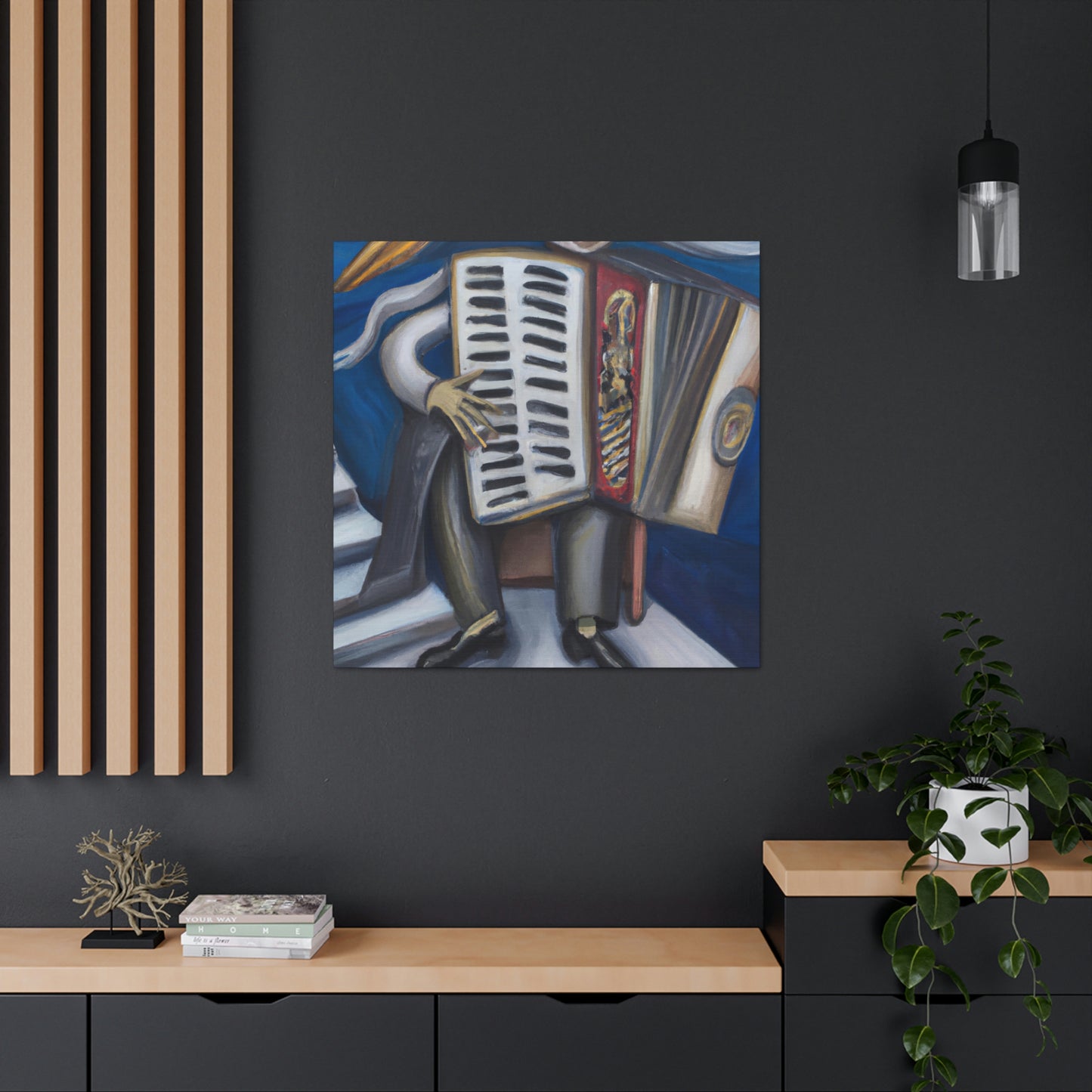 "Accordion in Surrealism" - Canvas