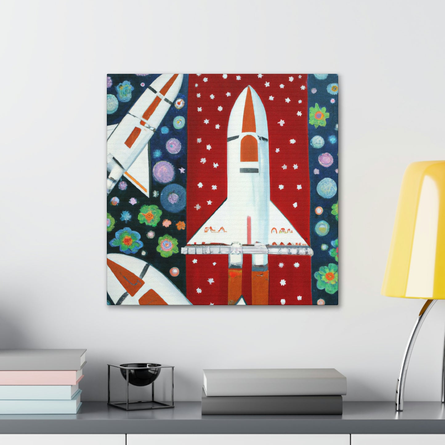 "Space Shuttles Soaring" - Canvas