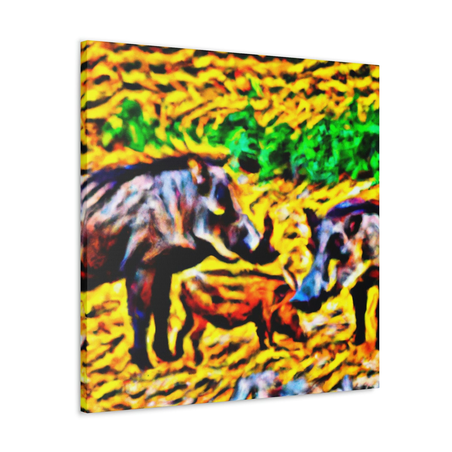 "Warthog War Dance" - Canvas