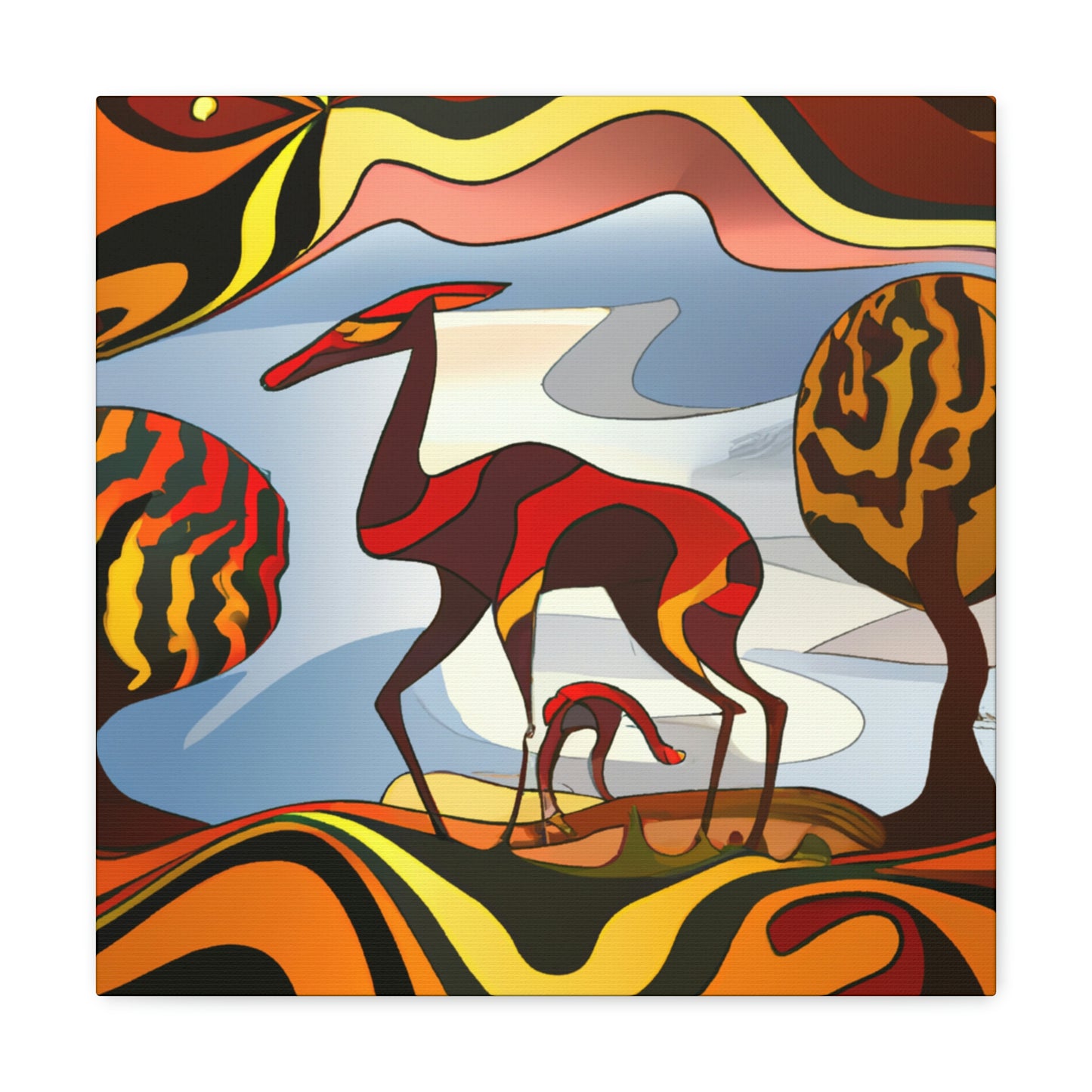 "Antelope in Art Deco" - Canvas