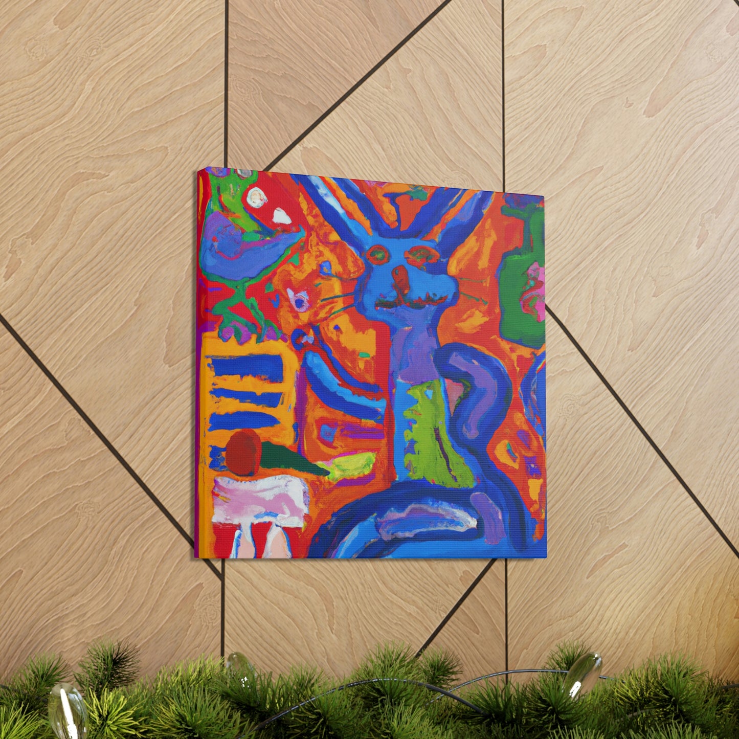 "Rabbit in Fauvism" - Canvas