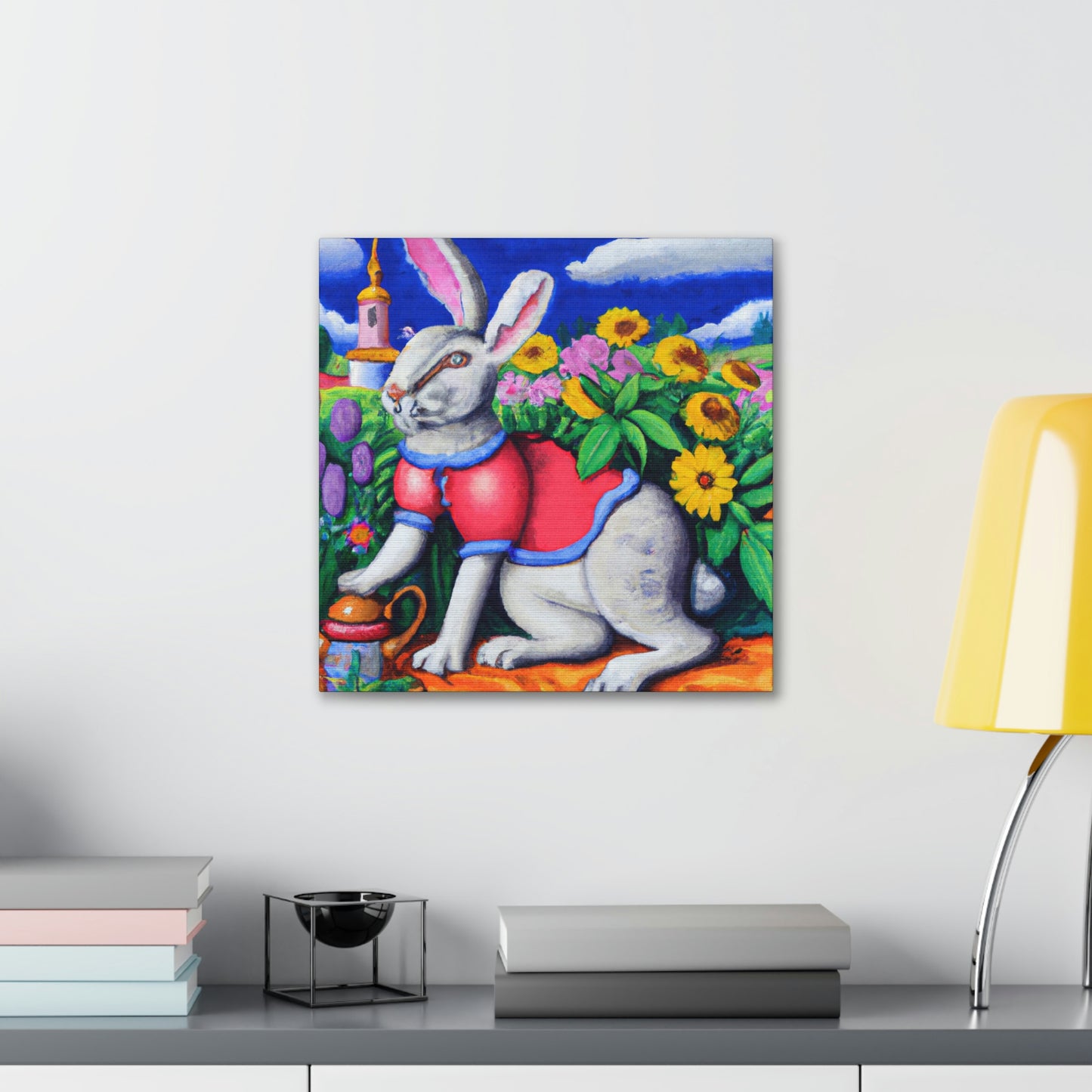 Rabbit in Baroque Style - Canvas