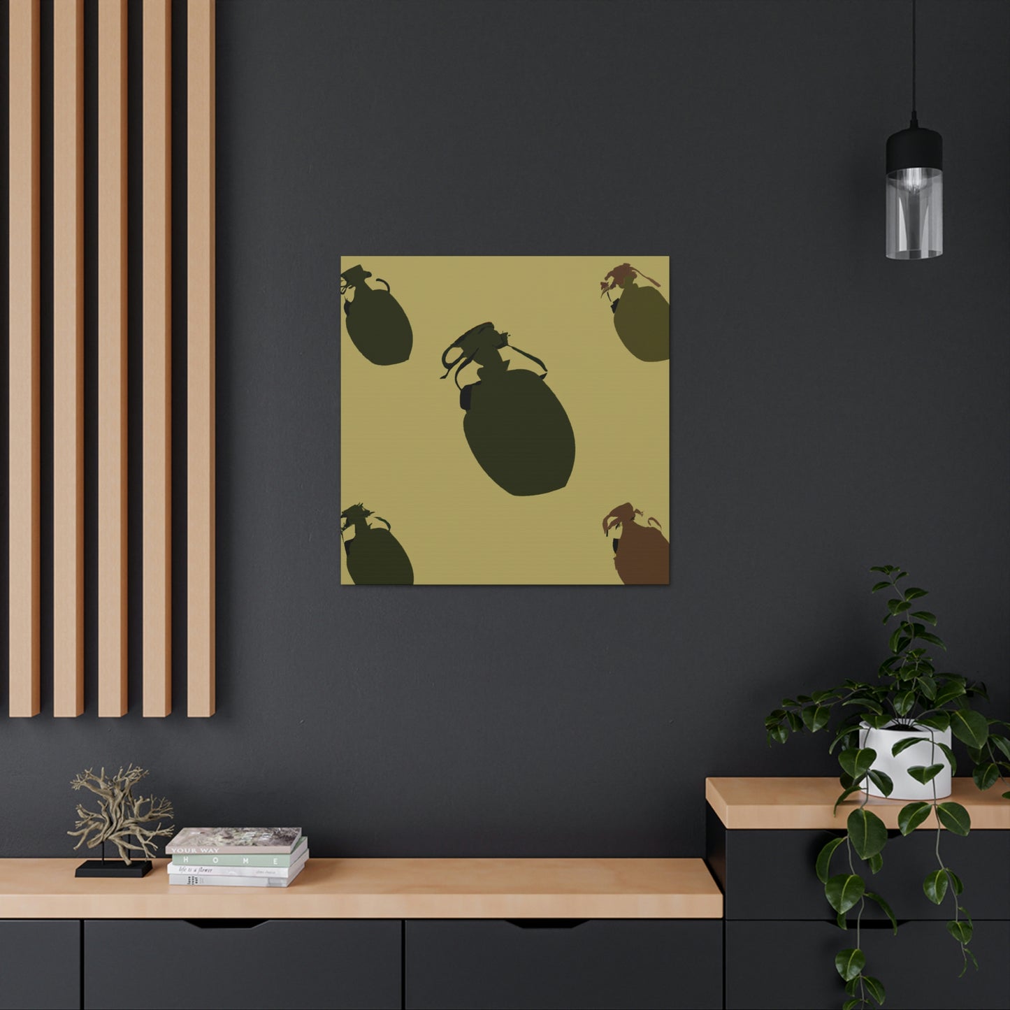 Grenades: Minimalist Art - Canvas