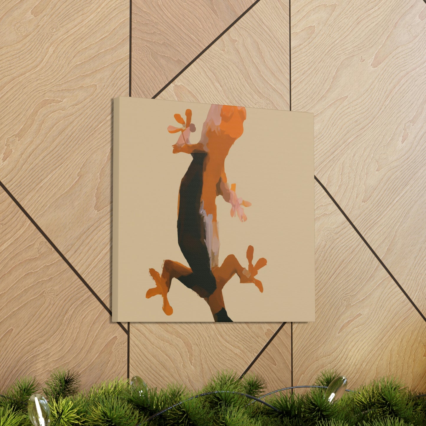 Crested Gecko Simplicity - Canvas