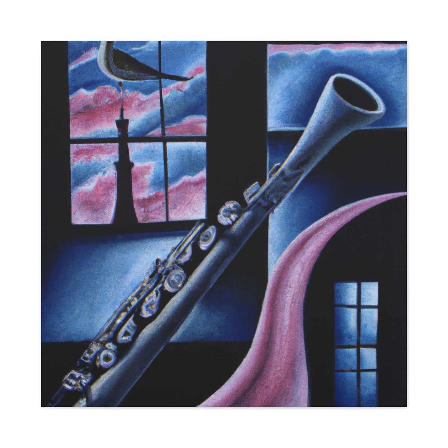 Clarinet in the Clouds - Canvas