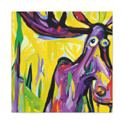 Moose Amidst Wilderness - Canvas