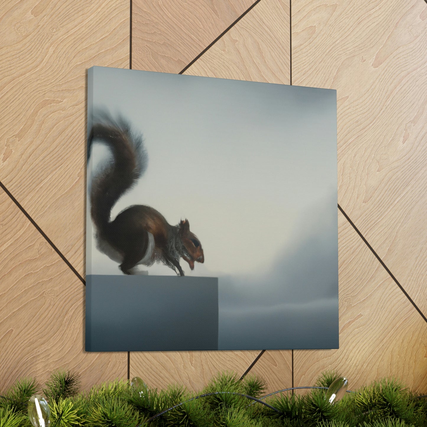 Squirrel's Morning Nuts - Canvas