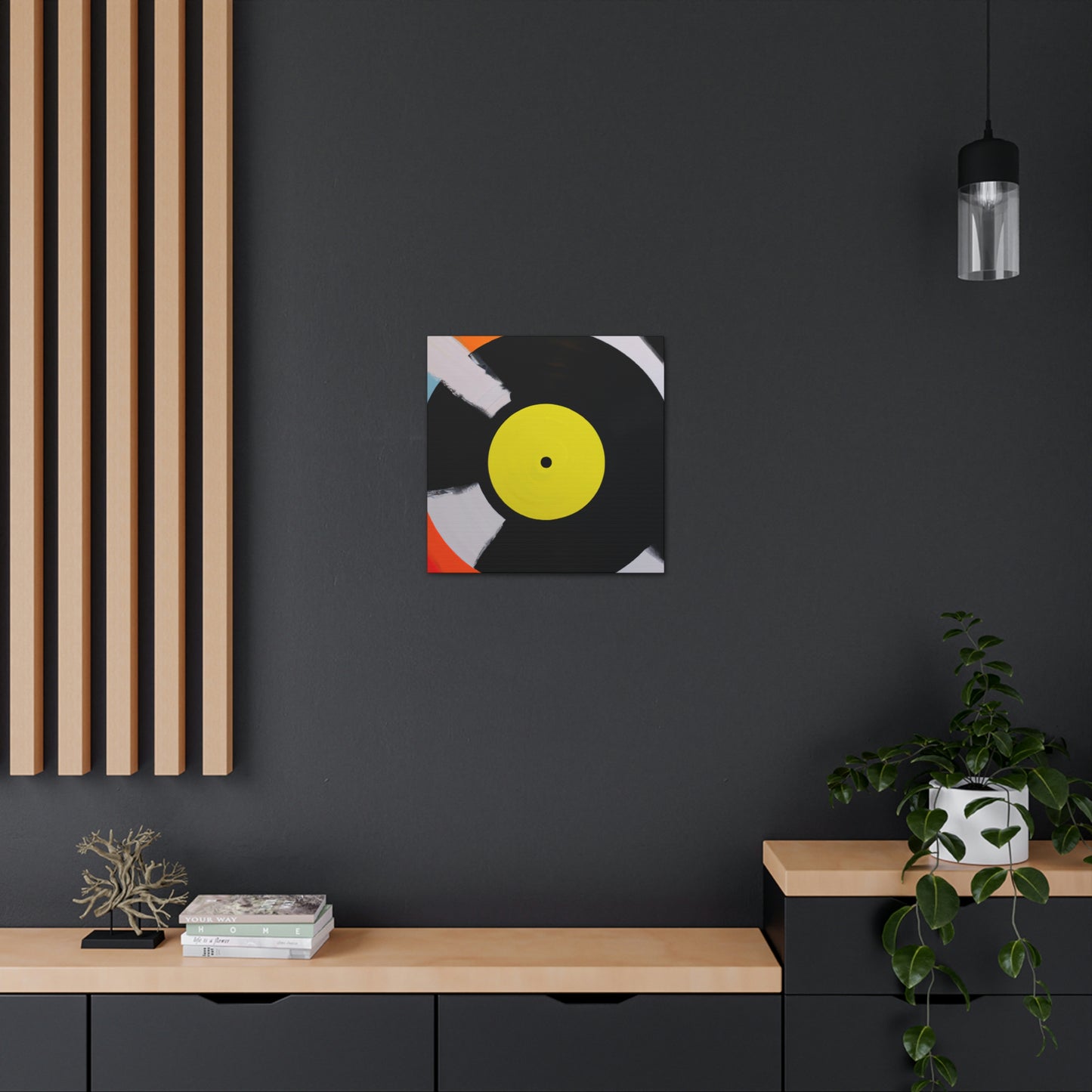 Vinyl Record Elegance - Canvas