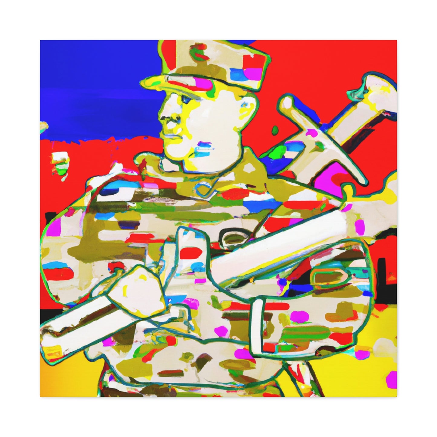 "Artilleryman in Splendor" - Canvas