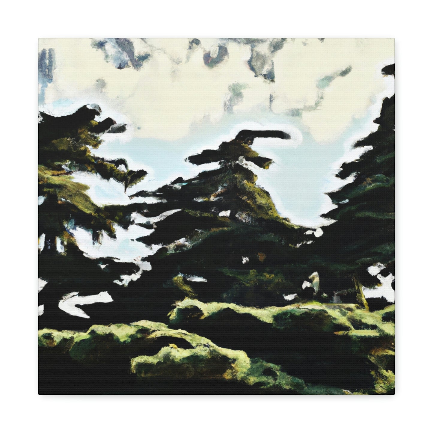 Cedar in the Moonlight - Canvas