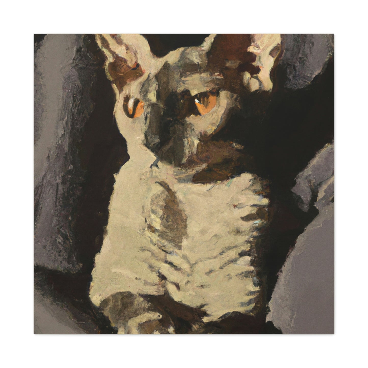 "Devon Rex Dreamscape" - Canvas