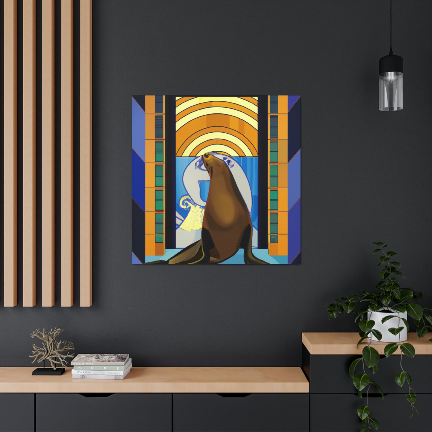 "Lion of the Waves" - Canvas