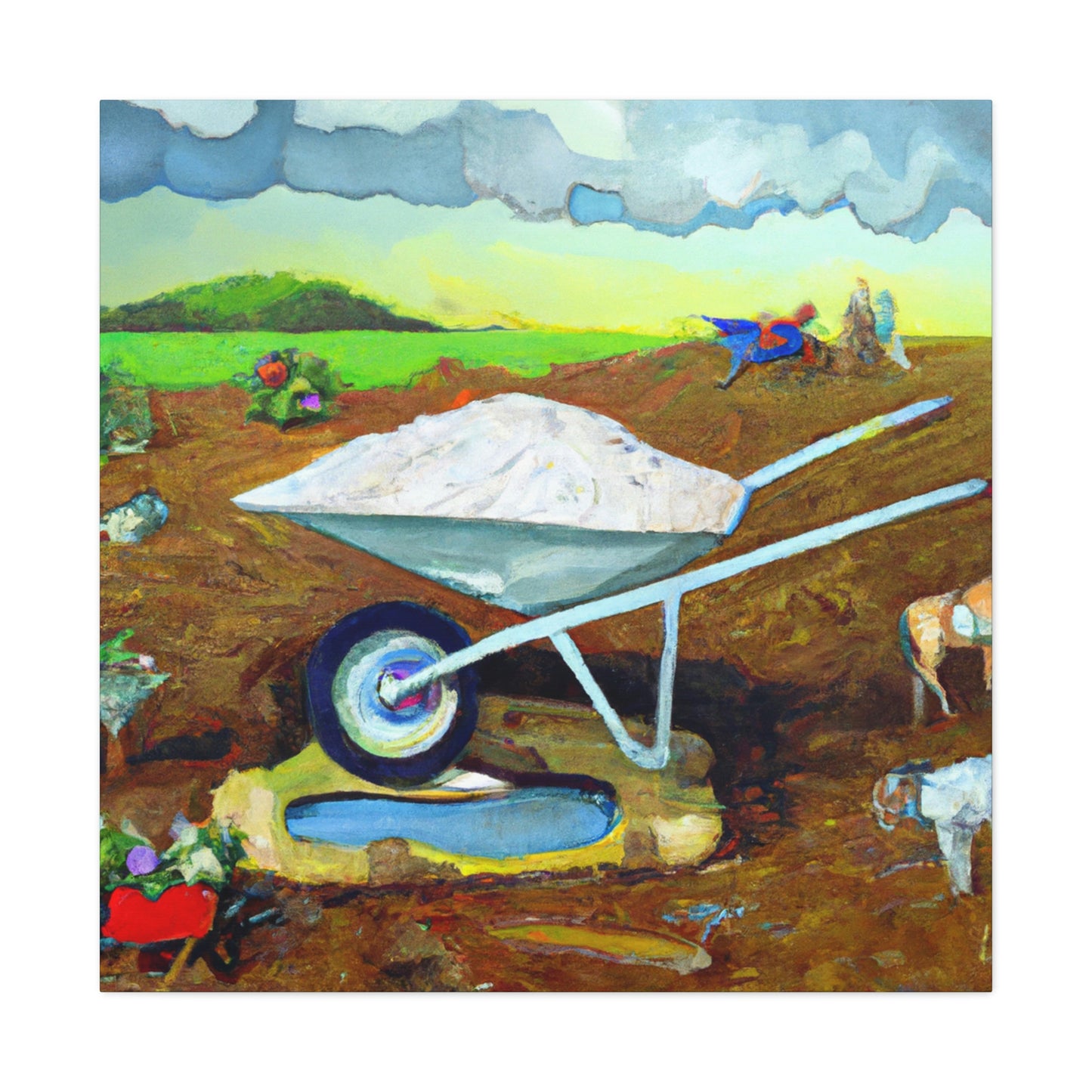 Wheelbarrow in Wonderland - Canvas