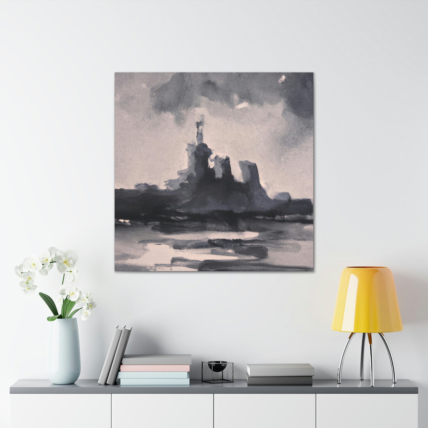 "Battleship At Sea" - Canvas