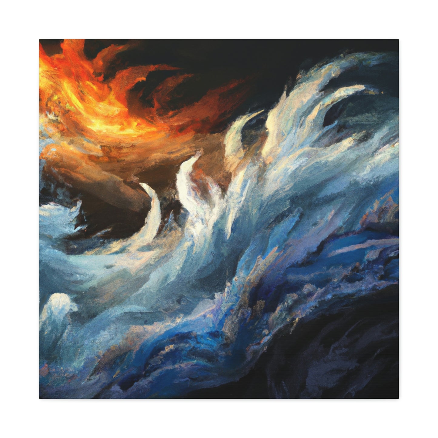 Oceans of Brilliant Hues - Canvas