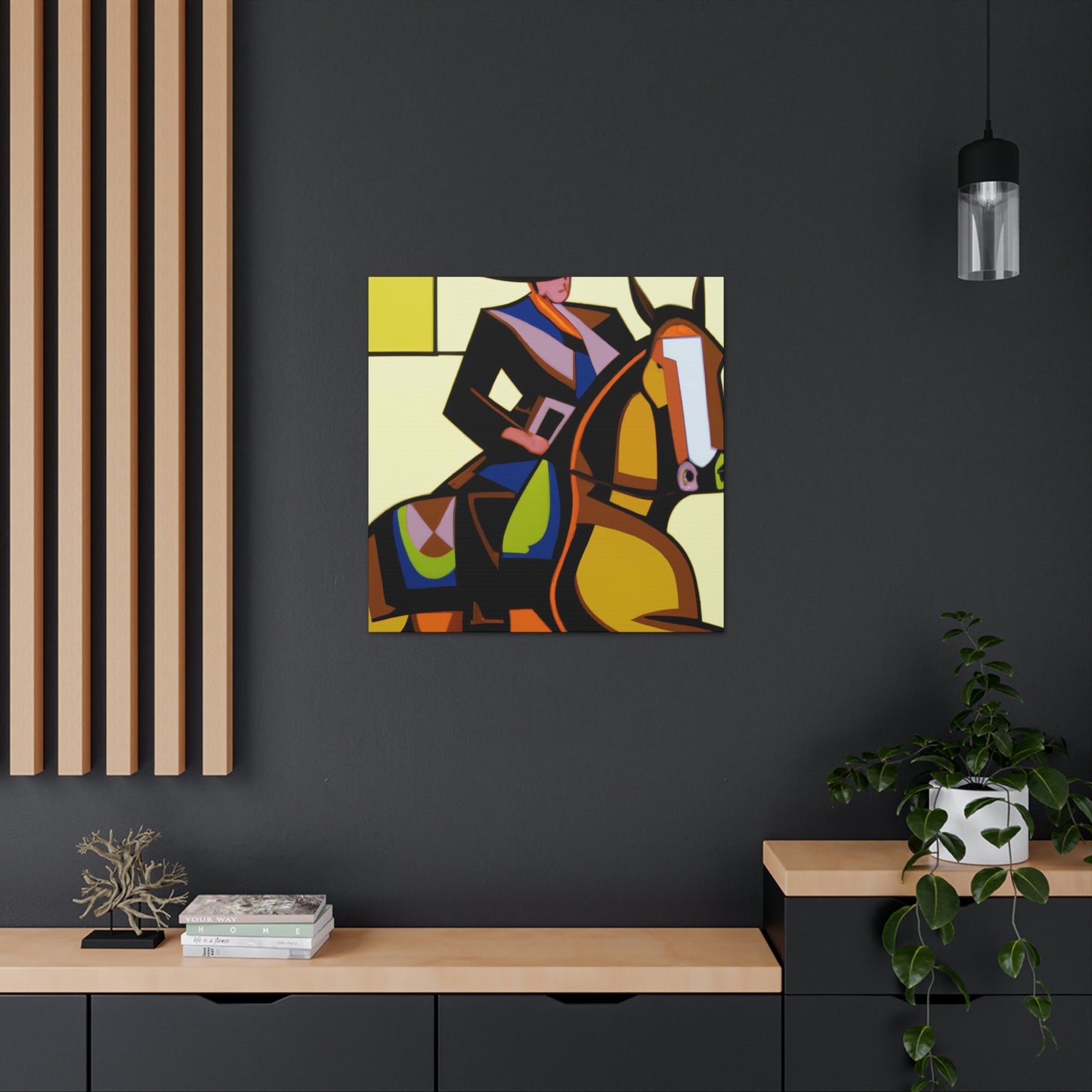 "Cowboy Acrobatic Elegance" - Canvas