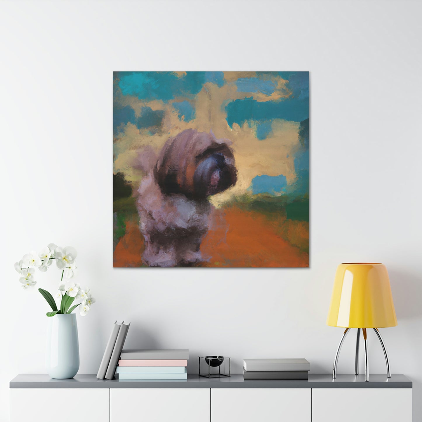 Fur and Whimsy Shih - Canvas