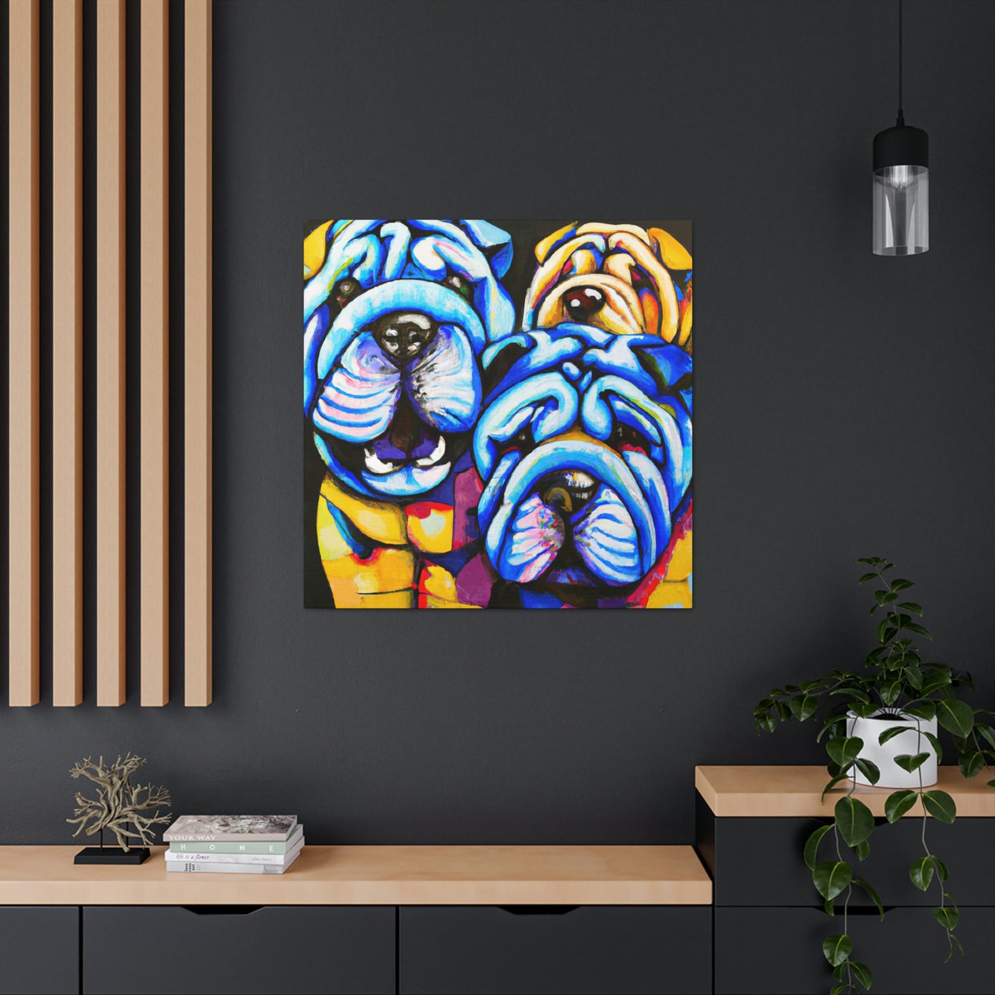 "Shar Pei Abstract Dream" - Canvas