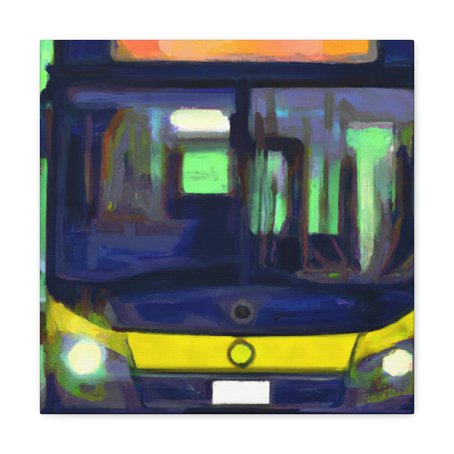 Bus on the Move - Canvas